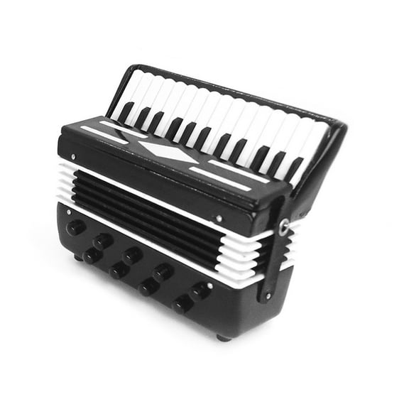 Miniature Accordion Musical Instrument Model as Decorative Item