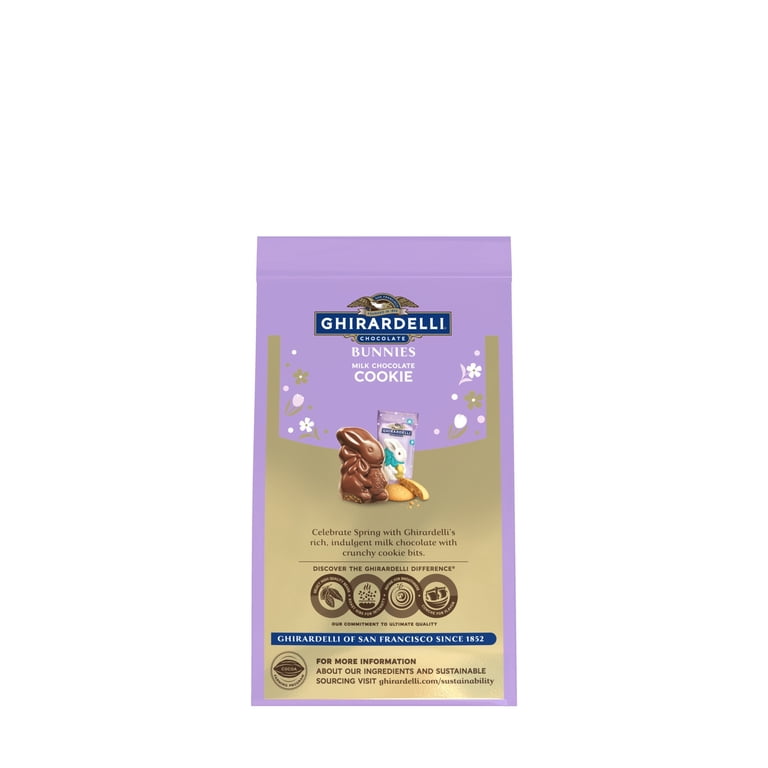 GHIRARDELLI Easter Milk Chocolate Cookie Bunnies, 4.1 oz Bag