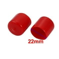 thumbnail image 2 of 50pcs 22mm Dia Red Rubber Thread Round Cabinet Chair Leg Insert Cover Protector, 2 of 3