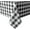 Black and White, variant on 60 x 84 Inch Checkered Tablecloth Rectangle - Wrinkle Resistant and Waterproof Table Cloth for Picnic, Dinner and Party, Washable Polyester Fabric, Sage Green and White Gingham Pattern