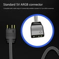 thumbnail image 6 of 5V 3PIN ARGB Controller,Built-in Light Mode,SATA Interface Extension Cable for PC Case Fan(Black), 6 of 9