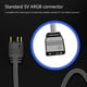 thumbnail image 3 of Controlador ARGB 5V 3PIN a SATA Cable de extensión de interfaz para ventilador con caja PC negra, 3 of 4