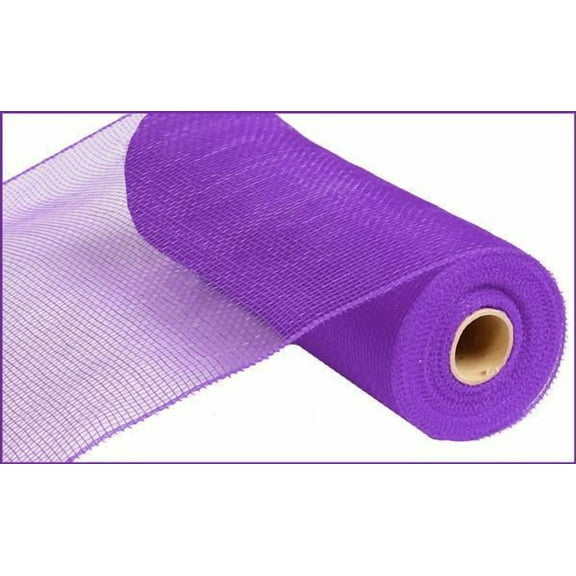Non Metallic Deco Wreath Decoratvie Mesh: Purple -10.25 inches X 10 yards (30 feet)