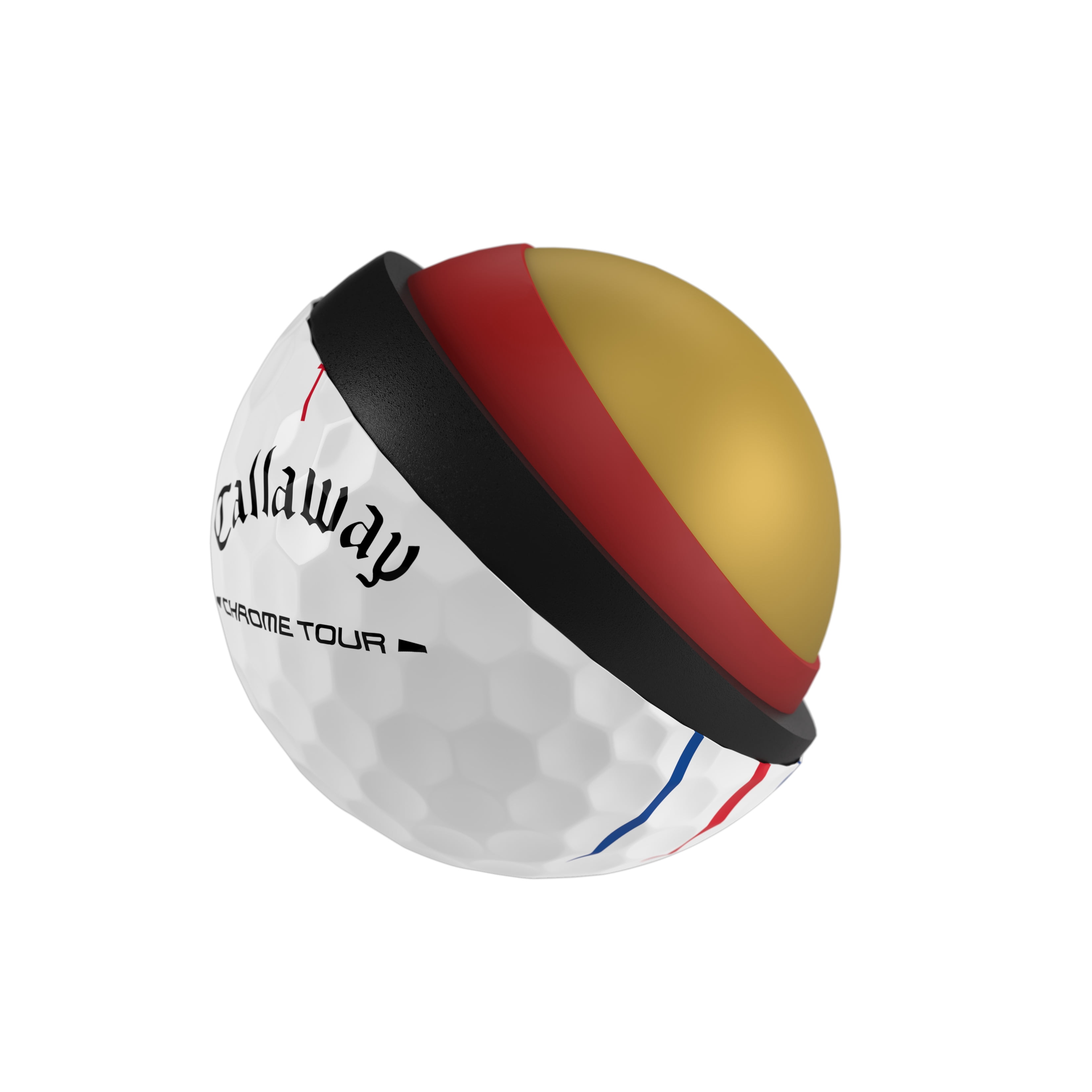 (2 pack) Callaway Golf Chrome Tour 26 - Triple Track White 12pk