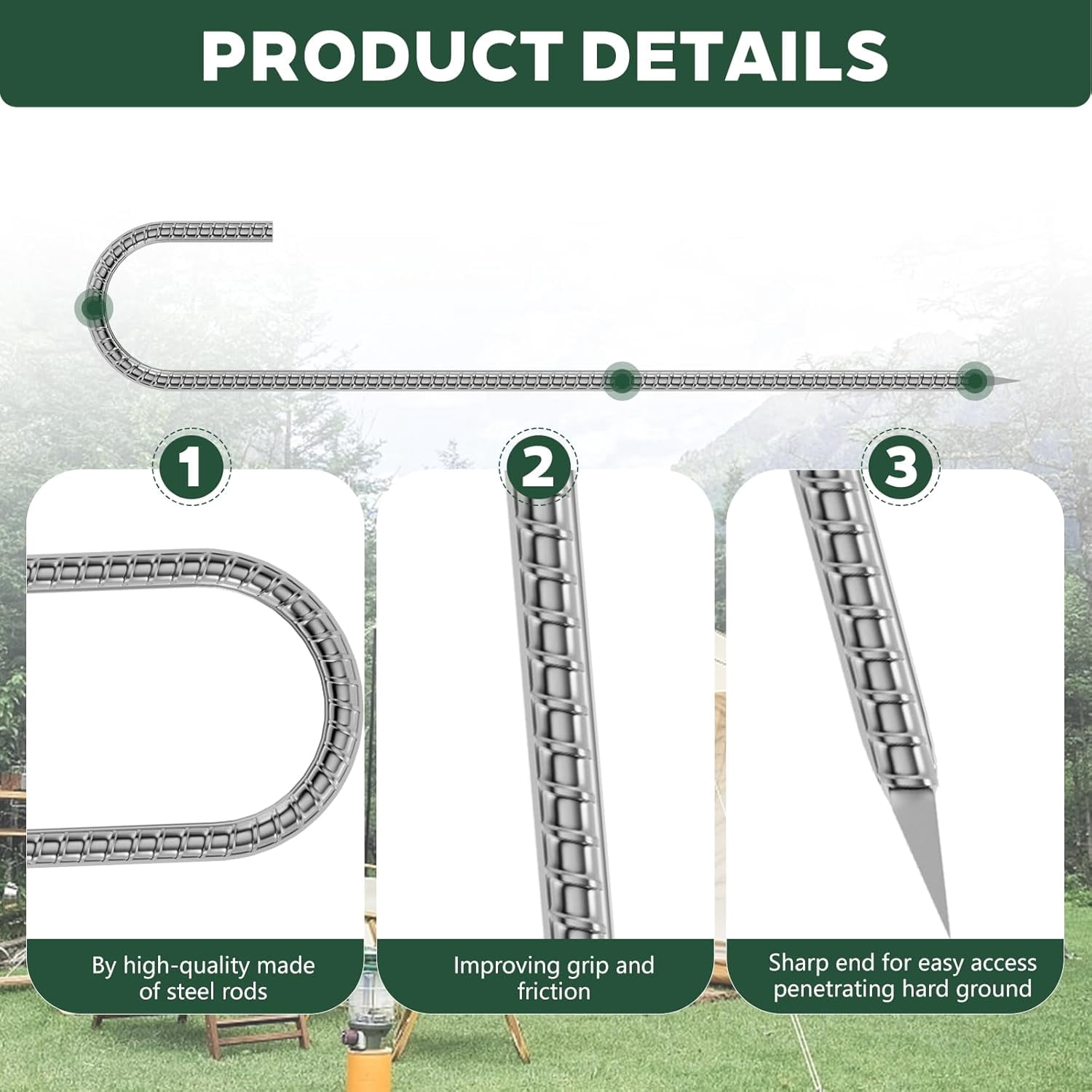 30 Pieces 12 Inch Long Heavy Duty J Hooks for Fencing, Garden Stakes, Anti-Rust Silver
