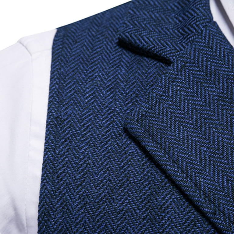 Blue herringbone hotsell waistcoat