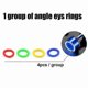 thumbnail image 2 of 1x Five Color Angel Eye Led H4 Car Headlight Hi-low Bulb Hs1 P43t Motorcycle Auto Plug&play Scooter Lamp White 6000k 12/24v, 2 of 4