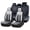 Black & Gray, variant on Black Car Seat Covers Waterproof Faux Leather 5 Piece Full Set Non-slip Suitable for All Seasons for SUBARU FORESTER 2.5I LIMITED 2014-2018 Car Seat Cover, Protect Car Seats