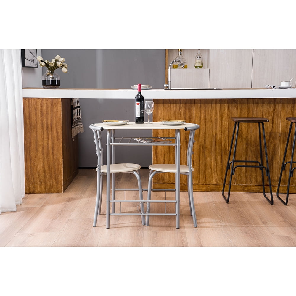 Lowestbest Dining Table Set, 3 Piece Dining Room Table Set, PVC Breakfast Table Lowestbest Dining Table Set, 3 Piece Dining Room Table Set, PVC Breakfast Table
