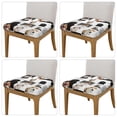 thumbnail image 2 of KLL dogs pets collage Pattern Seat Covers for Dining Room Chairs,Washable Chair Seat Chair Covers Seat Protector-Four Pieces, 2 of 7