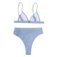 thumbnail image 4 of Traje de baño de mujer cómodo con almohadilla en el pecho sin aros sólido dividido OAVQHLG3B Store  lin121212, 4 of 4