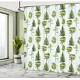 thumbnail image 5 of Ambesonne Leaves Shower Curtain, Spring Season Theme Graphic, 69"Wx75"L, Pale Blue Apple Green, 5 of 5