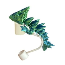 3D Printed Silicone Straw Topper - Cute Design, Dust-Proof, Portable - for Water Bottles, Outdoor Activities - Enhances Hygiene and Style