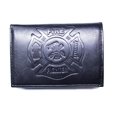 thumbnail image 4 of Fire Fighter Embossed Leather Trifold Wallet - Black, 4 of 4