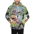 thumbnail image 5 of Rick And Morty Mens Active Sweatshirts Cozy Hoodie 3d Graphic Sweater Casual Winter Clothes Tops Coat X-Large, 5 of 7