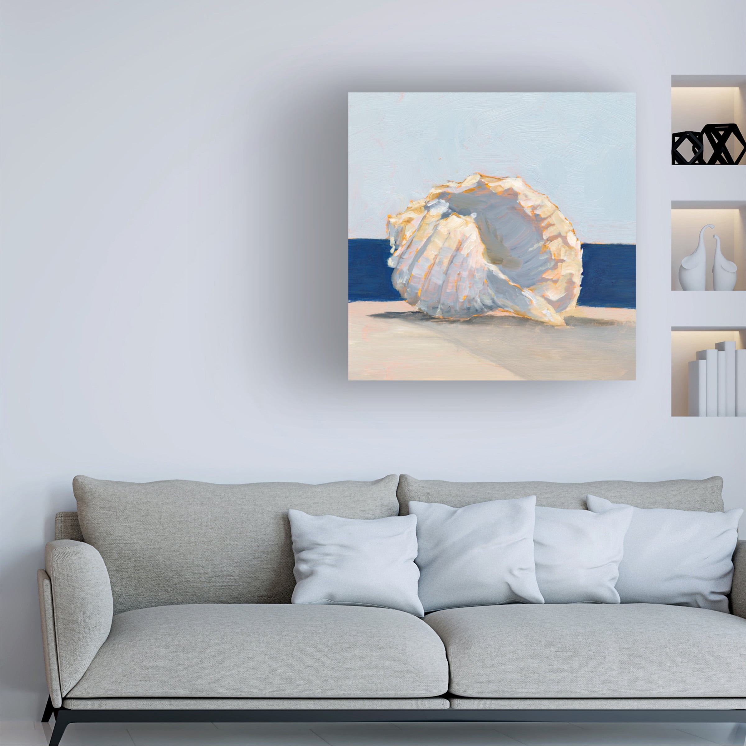 Ethan Harper 'Shell By the Shore II' Canvas Art