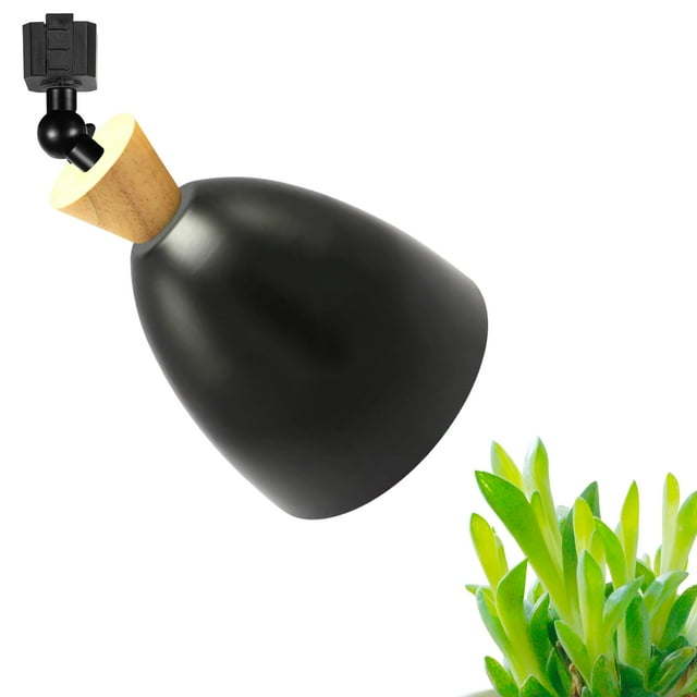 FSLiving Ampoule de Projecteur de Croissance à Spectre Complet 10W LED Focalisation Lumière de Croissance pour Plantes Éclairage de Piste en H Lumière Réglable Abri Noir, Style Industriel pour Cuisine Intérieure Plante, Personnalisable
