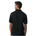 thumbnail image 4 of Gildan DryBlend Jersey Polo&nbsp;for Men, Short Sleeve Golf T-Shirt, Black XL, 4 of 5