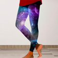 thumbnail image 2 of Arlun Leggings for Women Fashion Galaxy Starry Sky Printed High Waisted Yoga Pants Lightweight Soft Breathable Comfy Sports Fitness Casual Legging Blue4 S, 2 of 4
