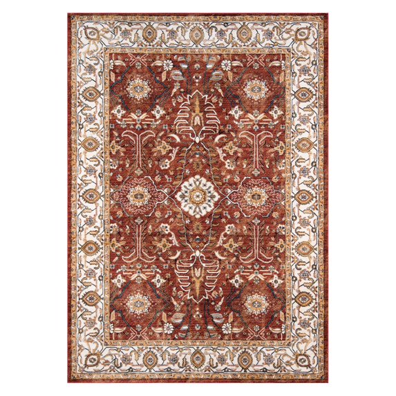 Momeni Brighton Collection Turkish Machine Made Rust Area Rugs Rust 2'X3'