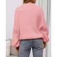 thumbnail image 4 of BTFBM Sweaters for Women Fall Crew Neck Lantern Long Sleeve Oversized Sweater Casual Knit Winter Pullover Tops, 4 of 10