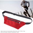 thumbnail image 3 of Ceinture de Course avec Fermeture Éclair, Pochette de Course Extérieure Imperméable pour Femmes Hommes Support Cellulaire Clés (Rouge), 3 of 8