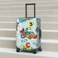 thumbnail image 2 of Lsque Cartoon Car Racing Printed Luggage Cover, Travel Luggage Protector,Scratch and Dirt Resistant, Fits 18-32 Inch Luggage - Medium, 2 of 9