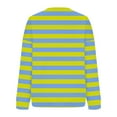 thumbnail image 5 of Qetyuw Womens Oversized Striped Sweatshirt Drop Shoulder Long Sleeve Crew Neck Shirts Casual Loose Pullover, 5 of 5