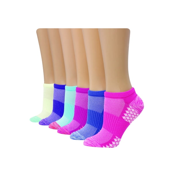 Hanes Hanes Women's Performance Cool NoShow Socks 6 pack Walmart