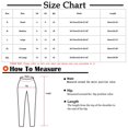 thumbnail image 3 of Pantalons pour Femmes Taille Haute Mode Décontractée Femmes Solide Span Dames Taille Haute Pantalons Larges Pantalons de Yoga Pantalons Complets Liquidation, 3 of 9