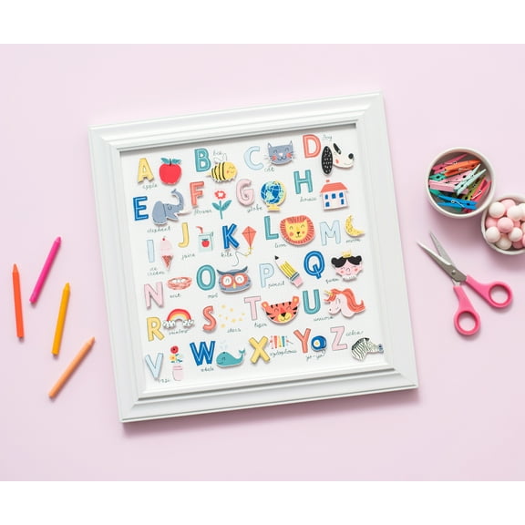 DCWV Double-Sided Cardstock Stack 12"X12" 36/Pkg-School Time, W/Gold Foil