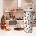 thumbnail image 6 of 40 Oz Christmas Tumbler with Handle and Straw Lid, Christmas Cup Stainless Steel Christmas Coffee Mug Keeps Drinks Cold & Hot, Holiday Mugs Christmas Themed Christmas Gifts For Women, 6 of 6