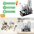 thumbnail image 4 of Cocktail Shaker Set, Boston Stainless Steel Bartender Kit with Acrylic Stand & Cocktail Recipes Booklet, 4 of 7