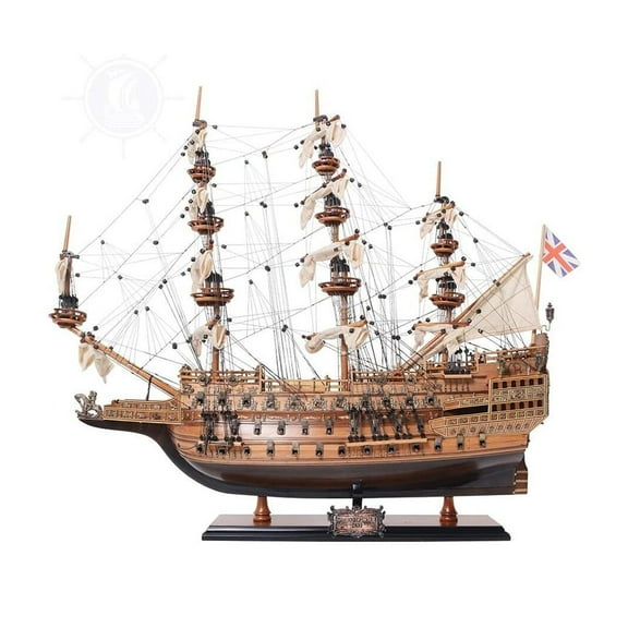 Sovereign of the Seas Ship Model - 29" Wooden & Metal Nautical Display for Collectors