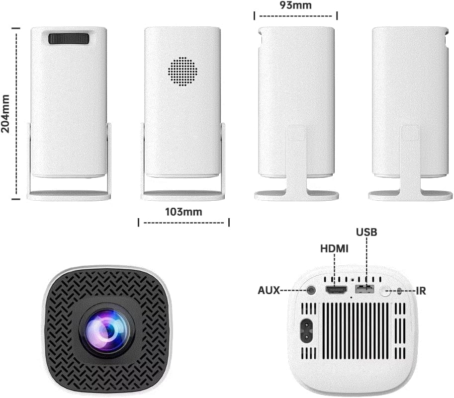 P30MAX Android 11 Gaming Projector 64GB TF Card Wireless Gaming Controller Dual WIFI1920*1080P Home Theater Portable Projector