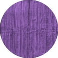 thumbnail image 1 of Ahgly Company Indoor Round Abstract Purple Contemporary Area Rugs, 4' Round, 1 of 4