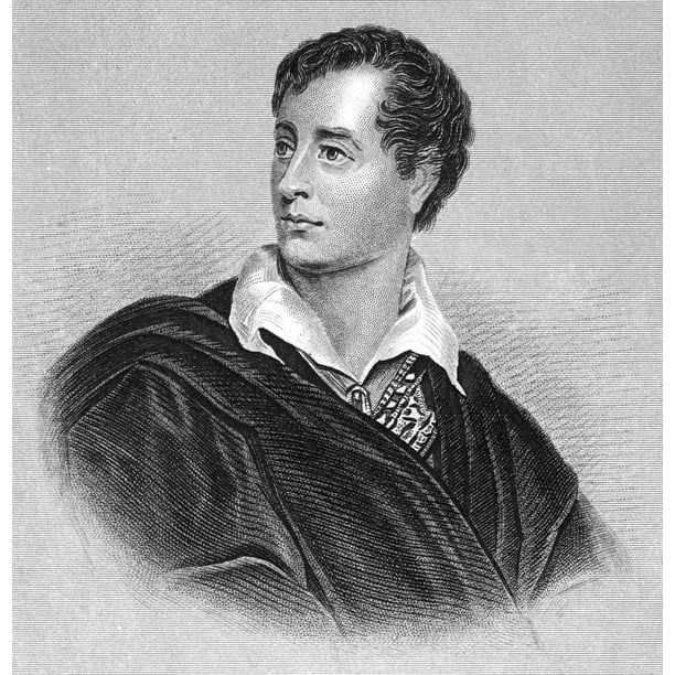 George Gordon Byron 17 14 N6th Baron Byron Line And Stipple Engraving 19th Century Poster Print By 18 X 24 Walmart Com Walmart Com