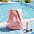 thumbnail image 5 of MMJ Gym Bag Women Wet Dry Separation Waterproof Sports Duffel Swim Backpack Portable Travel Beach 15.75x12.60x7.87in, 5 of 6