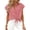 Red, variant on Womens Shirt Short Sleeve Plaid Button-Front Shirt with Tie Hem Collared Blouse Tops Dressy for Casual Office Everyday Wear