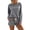 Dark Gray, variant on Womens Pajamas Set Casual Long Sleeve Tops with Drawstring Shorts Matching Outfits Set Breathable Lounge Sleepwear