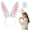 White, variant on Bunny Ears Easter Rabbit Headband and Bunny Tail Furry  for Halloween Easter Party Favors Bunny Cosplay Costume Grey