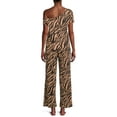 thumbnail image 3 of Secret Treasures Women's Off The Shoulder Tee and Pants Lounge Set, 2-Piece, 3 of 5