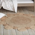 thumbnail image 3 of Bouclair Tapis Rond en Jute Naturel 4 Pieds, 3 of 7