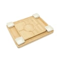 thumbnail image 4 of Gibson Home Rustic Inspirations 18-Piece Bamboo Charcuterie Board Set – Ceramic Bowls, Utensils, 4 of 17
