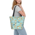 thumbnail image 2 of Fotbe Cute Dogs Corgi Bolsa de Playa con Estampado, Bolsa de Hombro, Bolsa de Mano Espaciosa, Bolsa de Viaje Ligera, Bolsa de Compras Versátil, 2 of 6