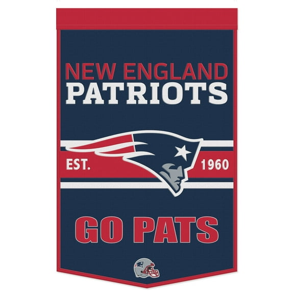 WinCraft New England Patriots 24" x 38" Primary Logo Banner