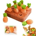 thumbnail image 1 of Dog Intelligence Toy Set,9 Pcs Carrot Sniffing Rug Interactive Plush Toy for Small Medium Large Dogs,Mental Stimulation Dog Toy,Pet Enrichment Activity,1 Set,Orange, 1 of 9