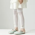 thumbnail image 2 of Jalioing Girls Lace Tights Footless Knit Hollowed Leggings Toddler Baby's Cute Ankle Length Stocking Pants, 2 of 3