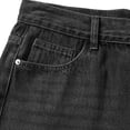 thumbnail image 4 of YueHuiYing Men's Loose Fit Straight Leg Denim Jeans Baggy Wide Leg Plain Pants Trousers, 4 of 8