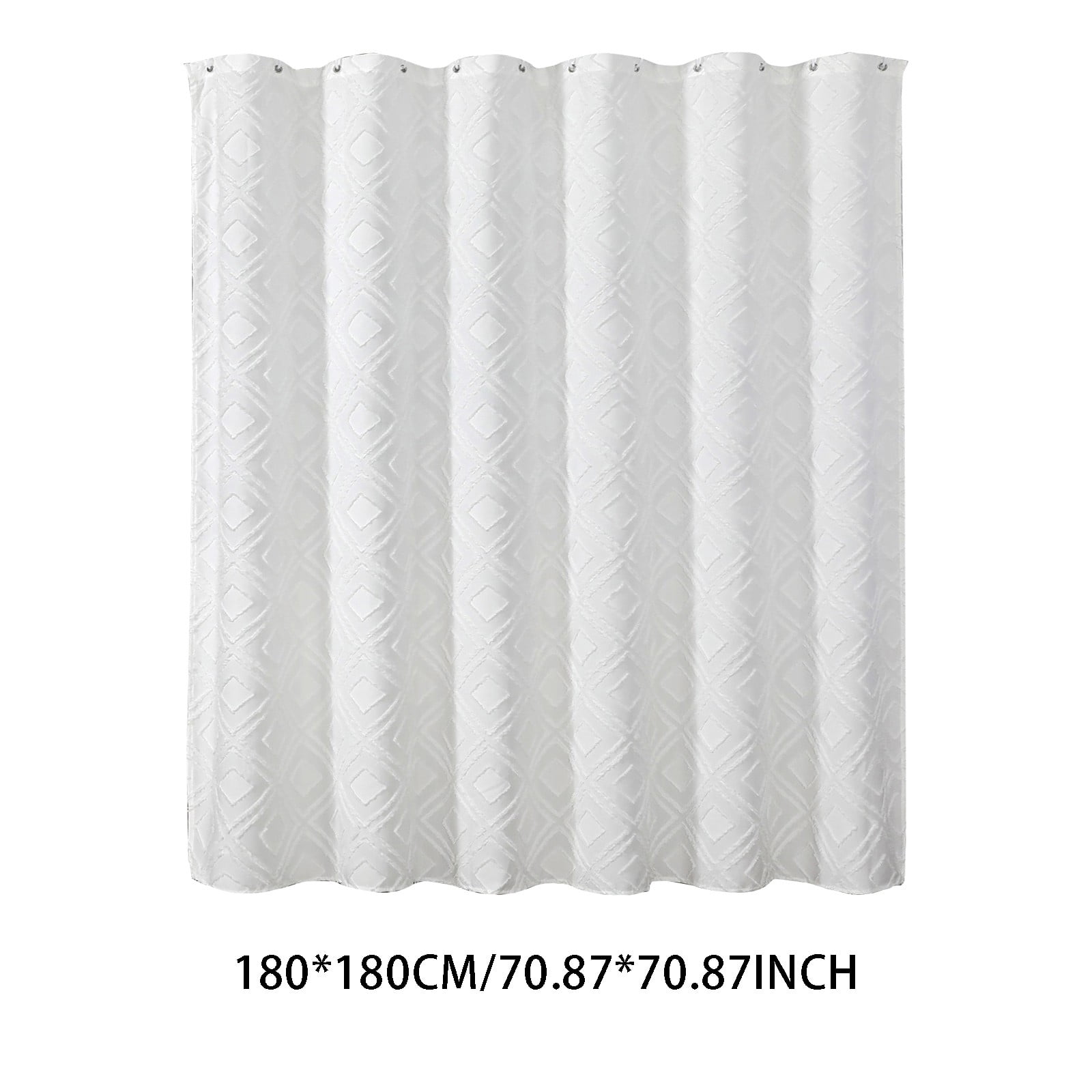 Shower Curtain, Shower Curtains for Bathroom, Extra Long Shower Curtains - Textured Fabric Shower Curtains for Bathroom, 70.87x70.87"